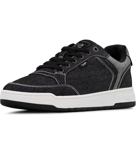 Amazon.com | Lee Men's Specter Retro Court Fashion Sneaker, Black